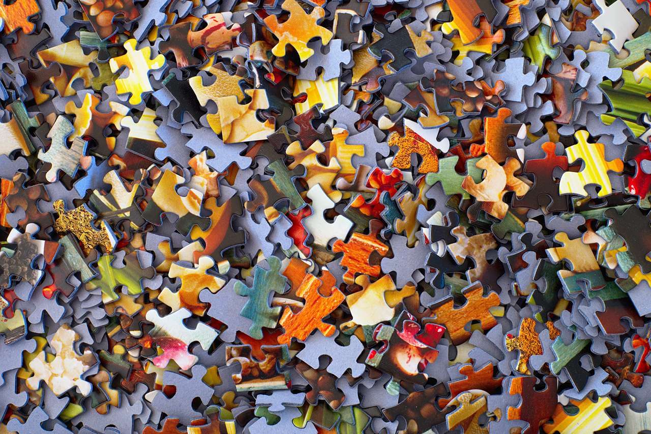Jigsaw Puzzle Piece Photo Frame Set, Hold 4 x 6 Photos, Set of 4 Frames