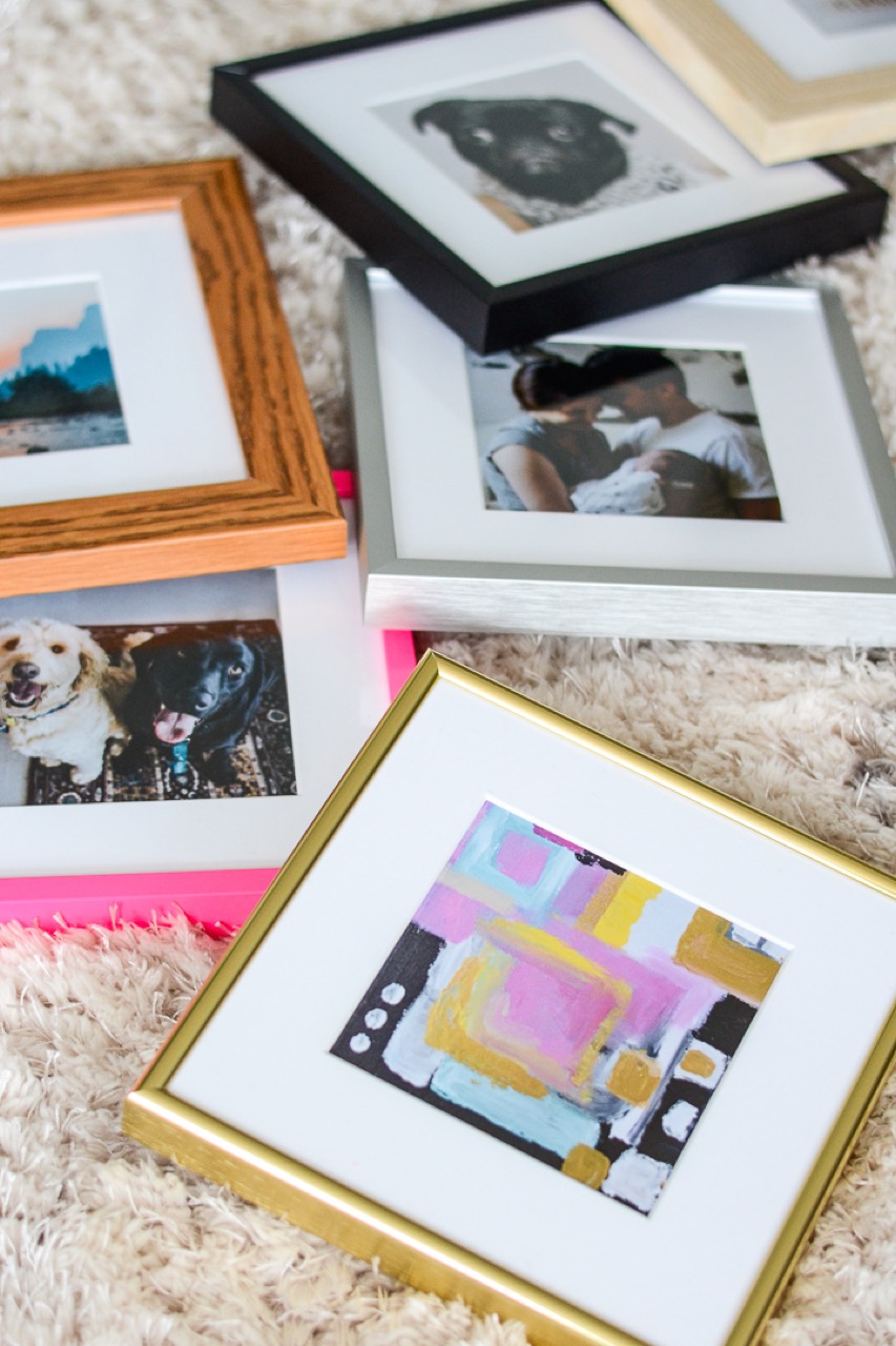 gold picture frames with oink picture frames