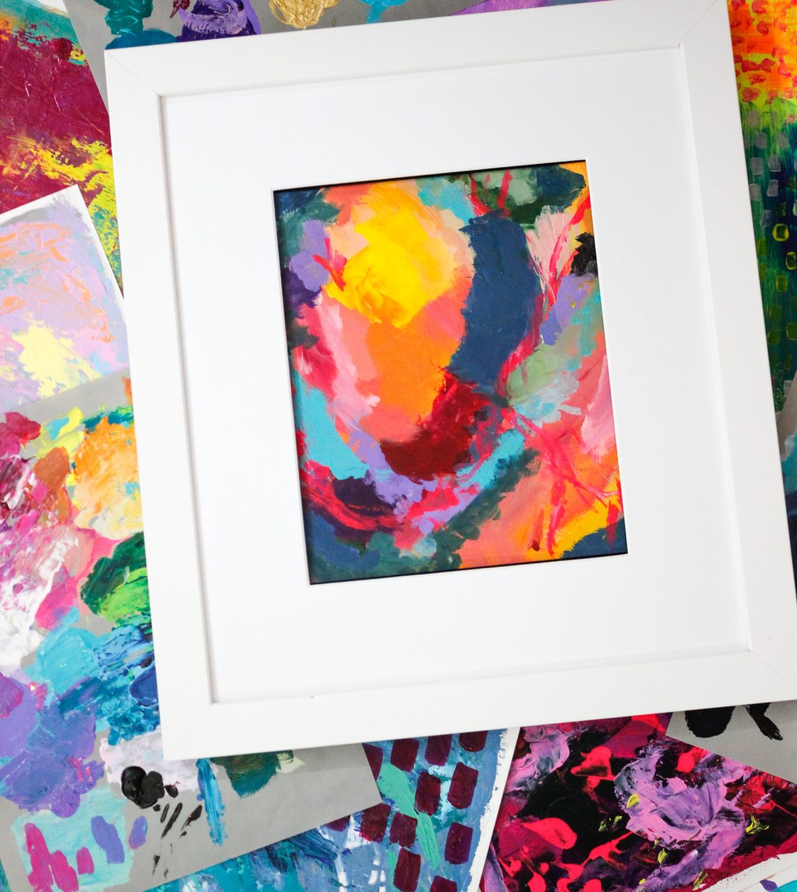 How To Custom Frame Your Colorful Art Pieces