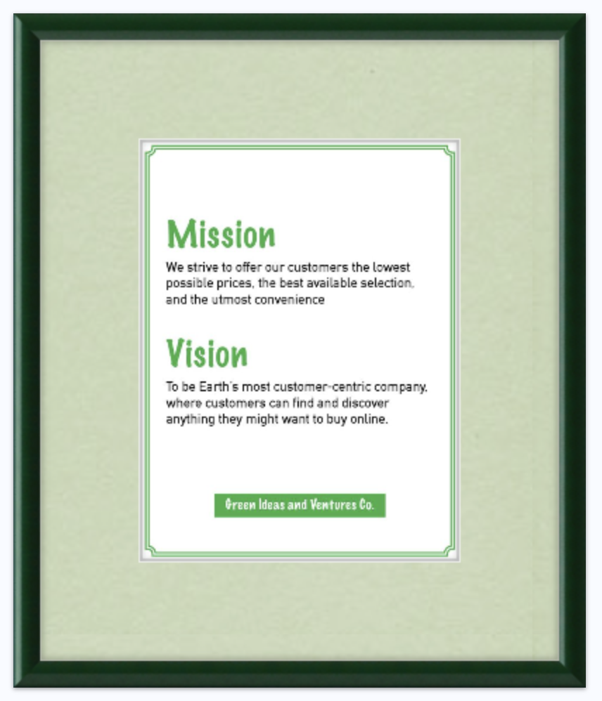 How To Get A Framed Mission Statement And Why It's Essential