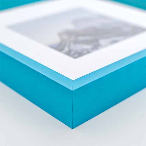 Mystic in Cyan aqua blue picture frame