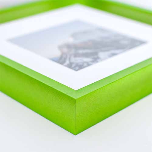 Mystic in Lime - lime green picture frame