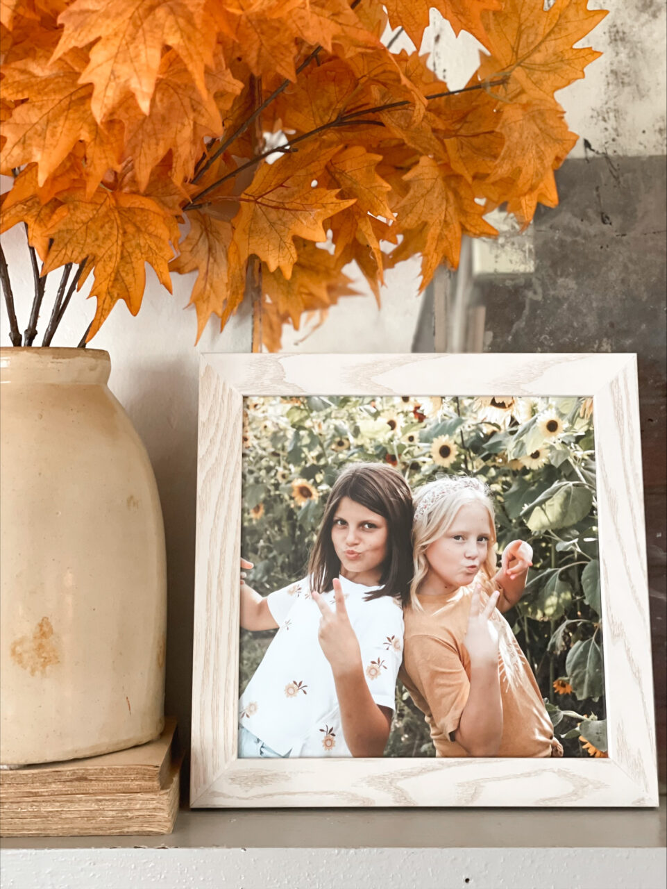 family photo in a custom picture frame 