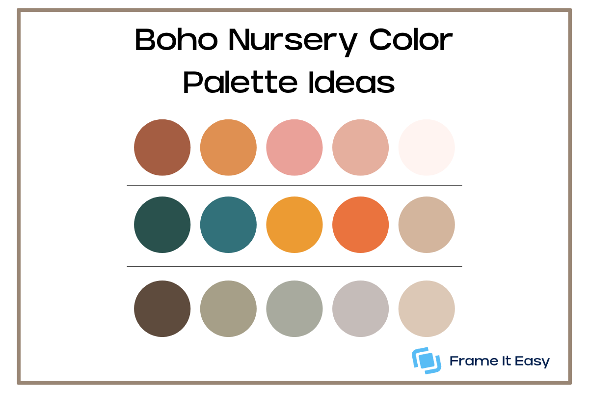 Boho Nursery Color Palette Ideas 