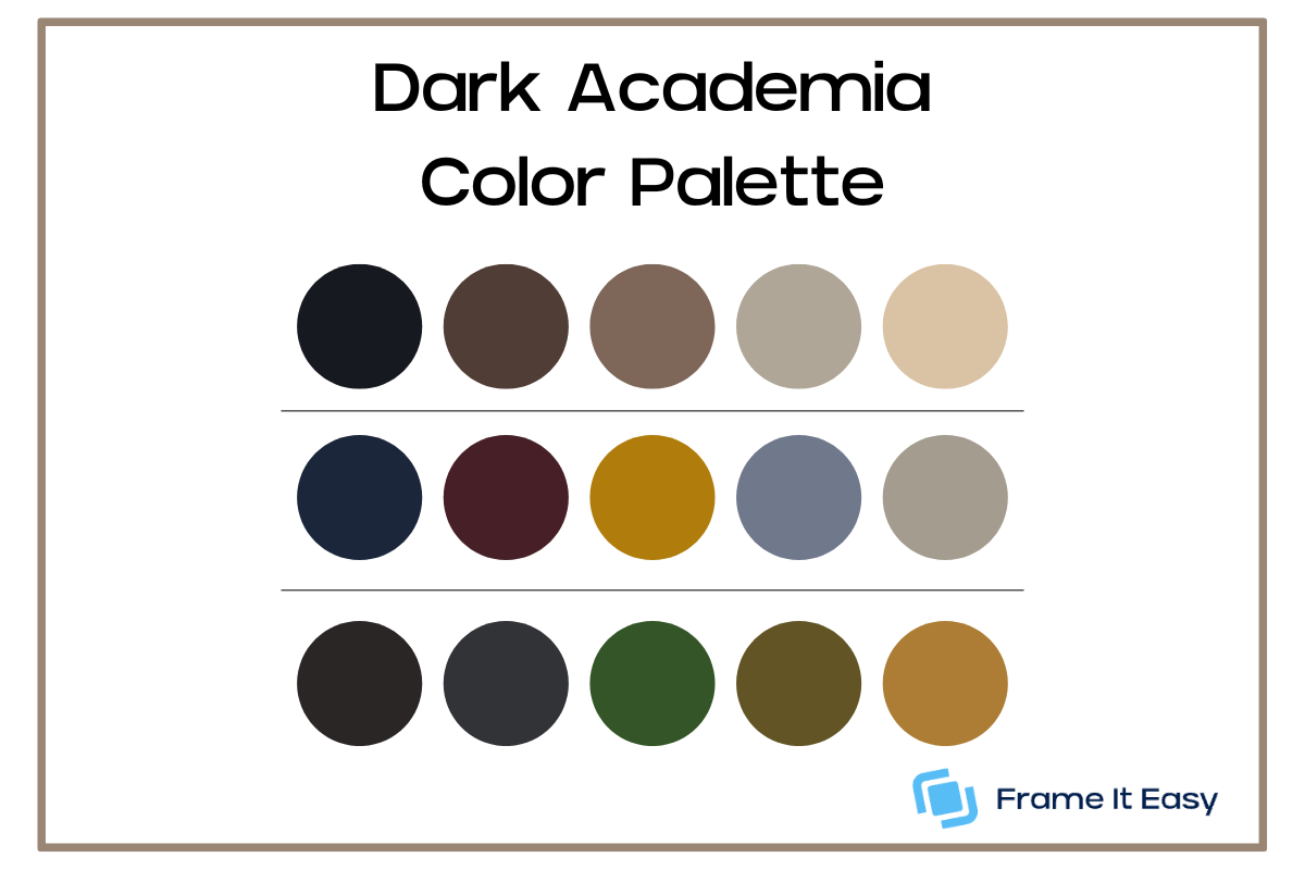 Dark Academia Color Palette 