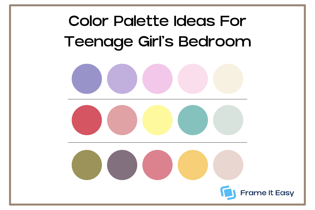 Color Palette Ideas For Teenage Girl’s Bedroom