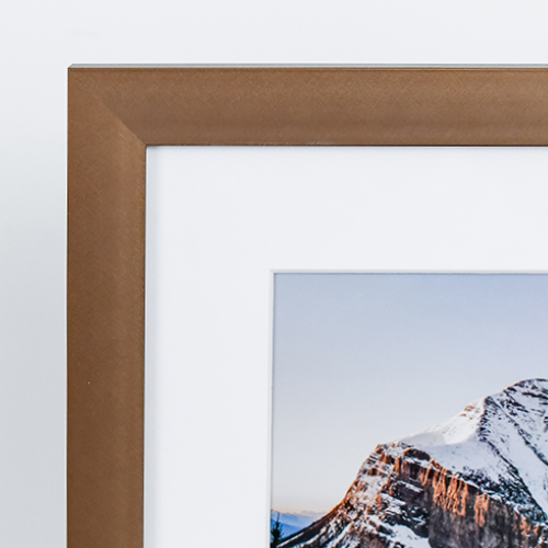 Brushed bronze picture frame