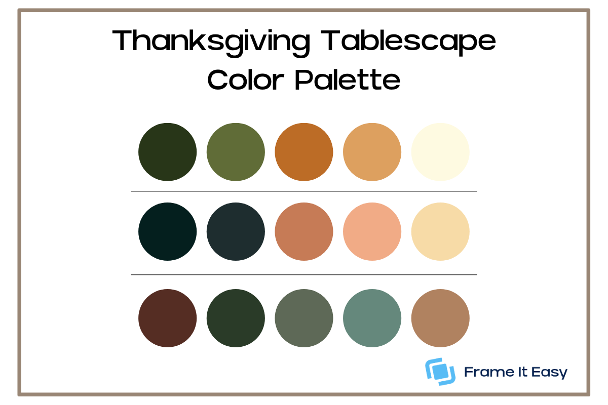 Thanksgiving Tablescape Color Palette