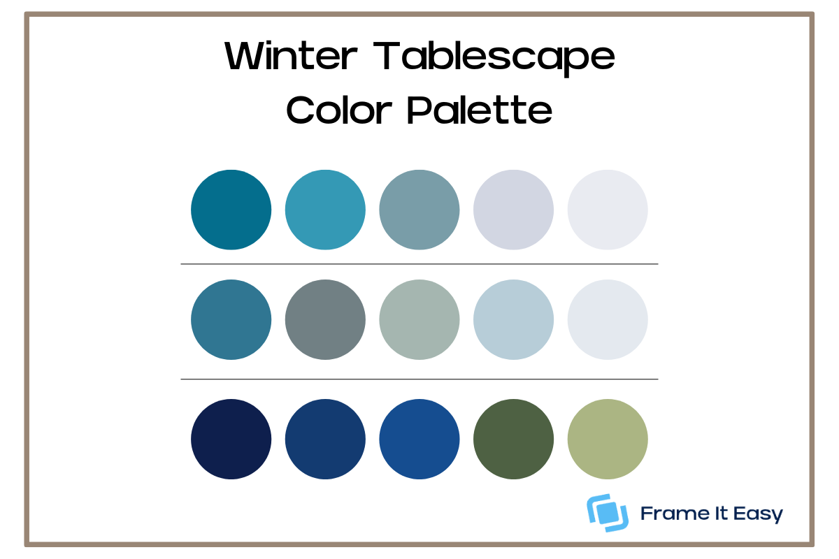 Winter Tablescape Color Palette