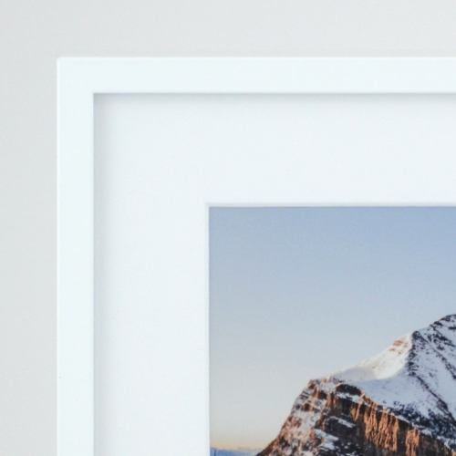 Ashford, flat frame in white