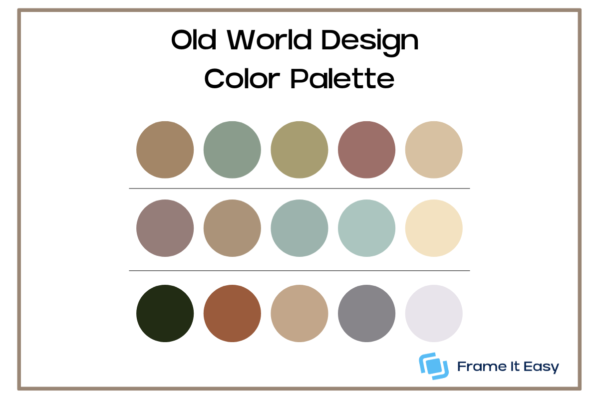 Old World Design Color Palette